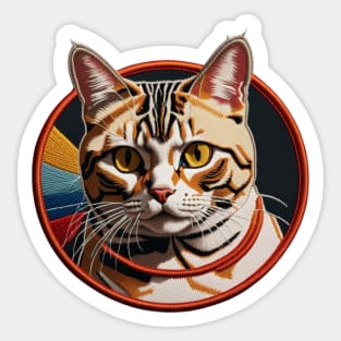 American Shorthair Embroidered Patch Sticker
